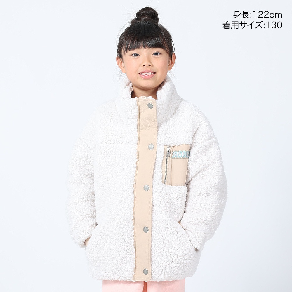 ロキシー（ROXY）（キッズ）ジュニア MINI UPON US ジップボアジャケット 23FWTJK234083NAT