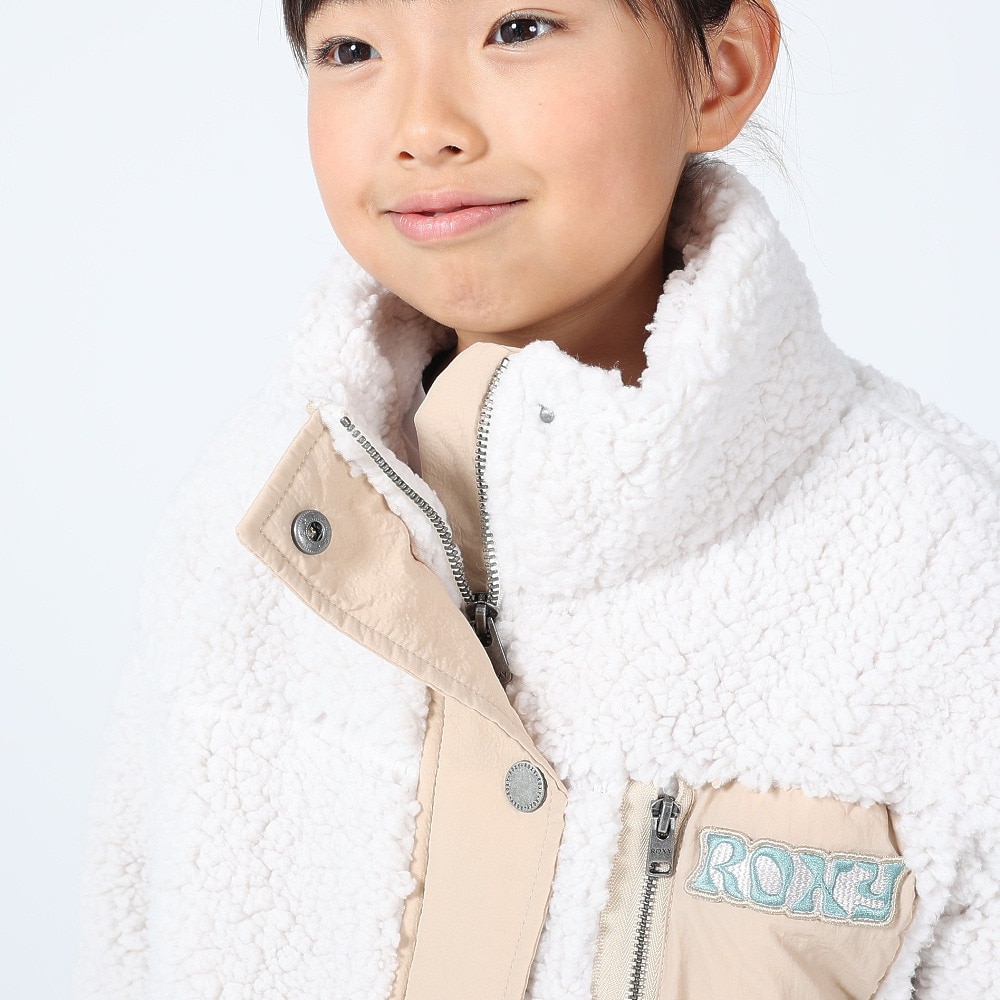 ロキシー（ROXY）（キッズ）ジュニア MINI UPON US ジップボアジャケット 23FWTJK234083NAT