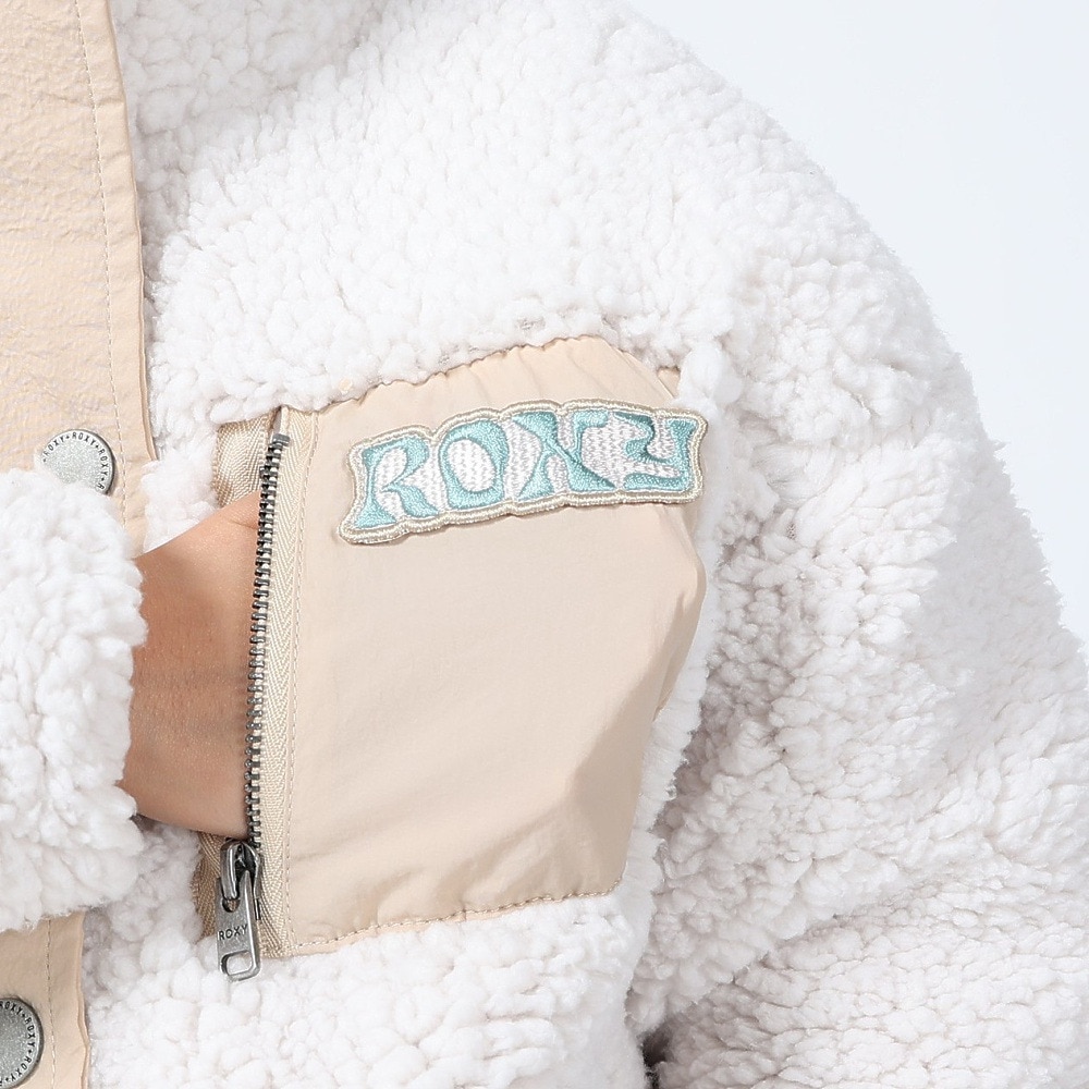 ロキシー（ROXY）（キッズ）ジュニア MINI UPON US ジップボアジャケット 23FWTJK234083NAT