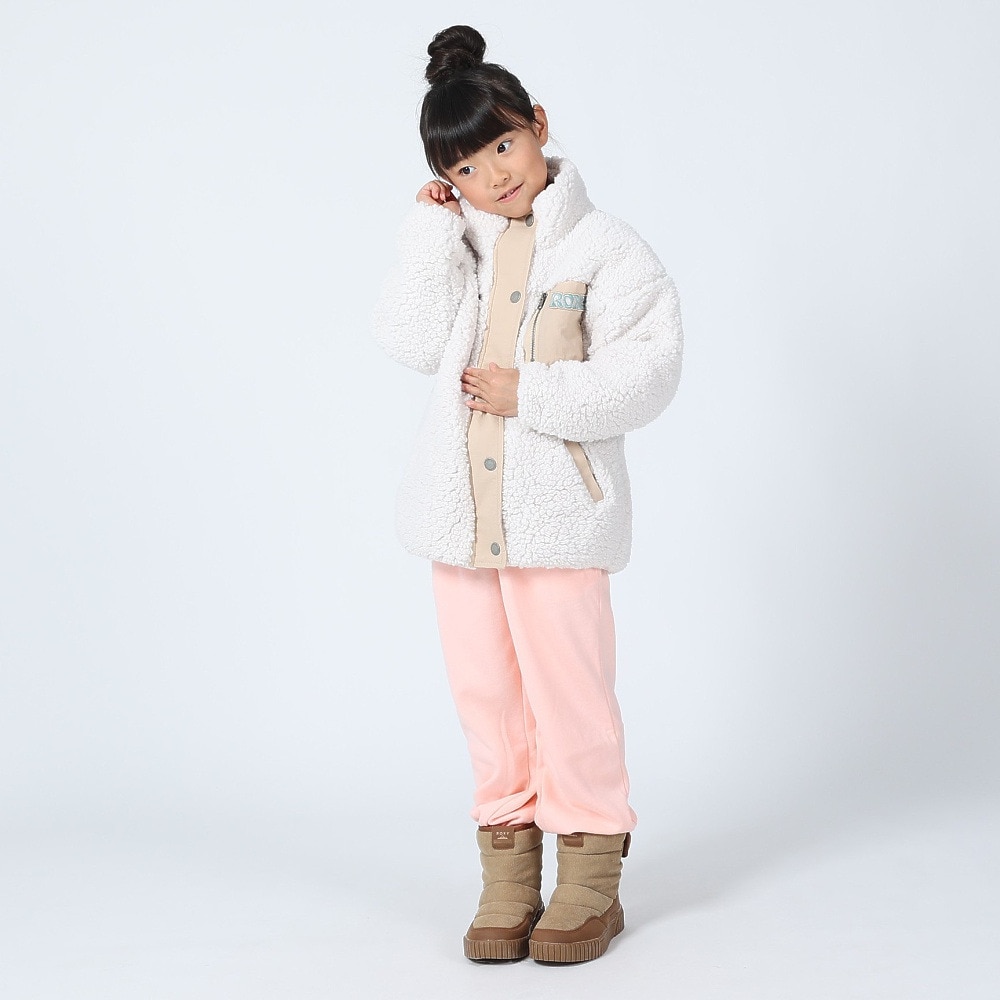 ロキシー（ROXY）（キッズ）ジュニア MINI UPON US ジップボアジャケット 23FWTJK234083NAT