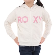 (キッズ)ガールズ MINI ROXY ラメ入り ジップパーカー 23FWTZP234087HER
