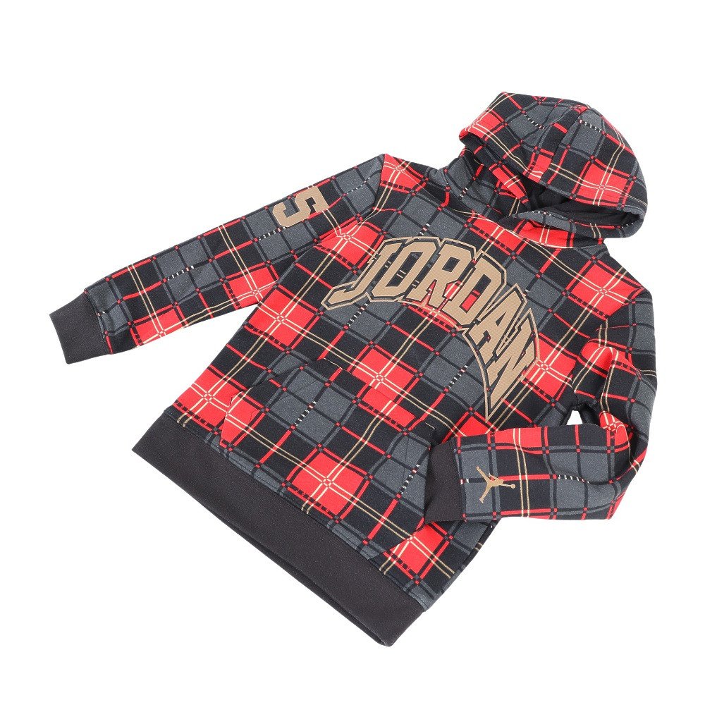 ジョーダン（JORDAN）（キッズ）ベビー ESSENTIALS PLAID プルオーバーフーディー 85B920-023
