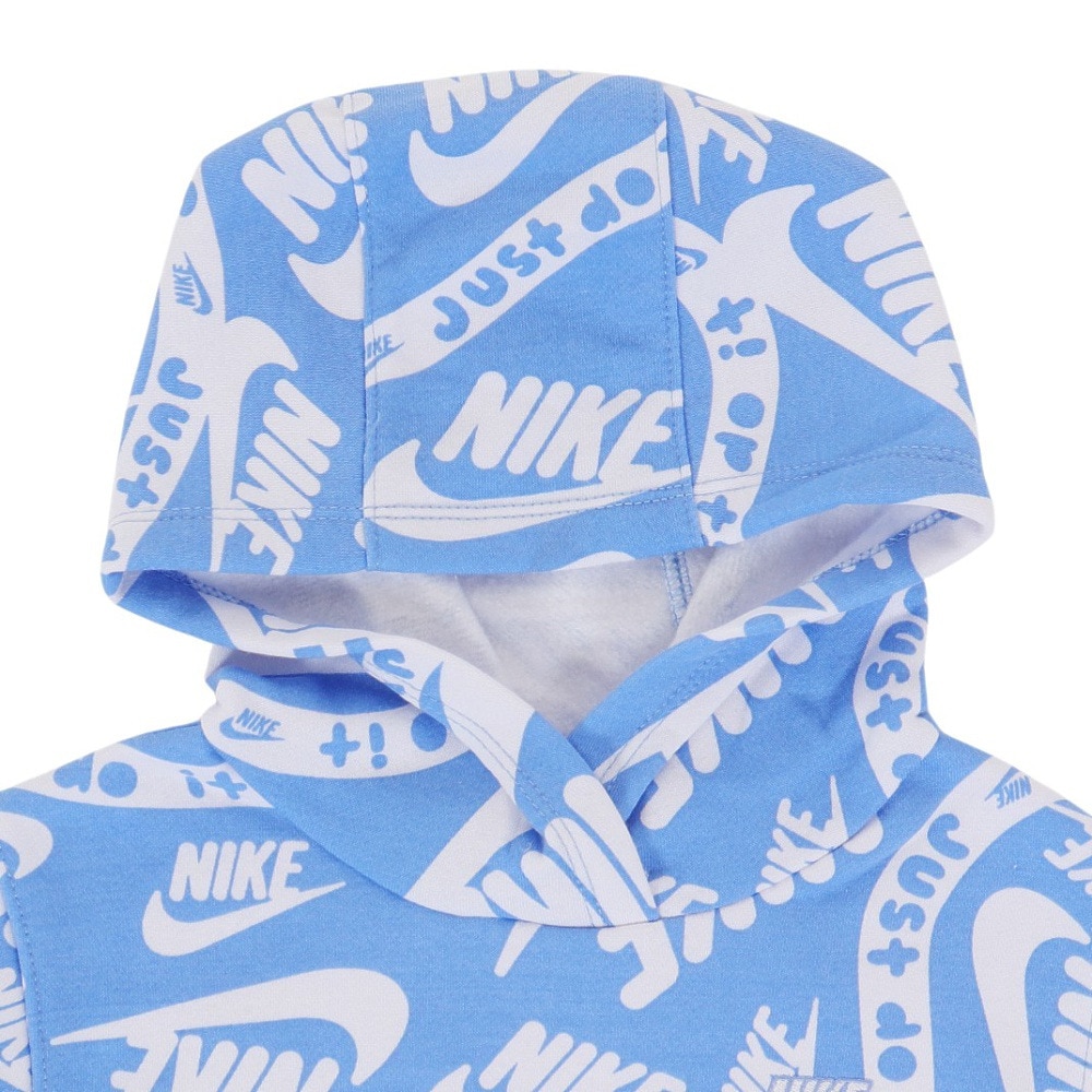 ナイキ（NIKE）（キッズ）ジュニア ボーイズ B NSW CLUB AOP プルオーバーフーディ 76L169-BGZ