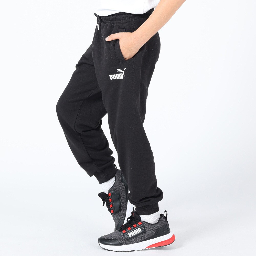 プーマ（PUMA）（キッズ）スウェットパンツ キッズ ボーイズ PUMA POWER カラーブロック  678563 01 BLK