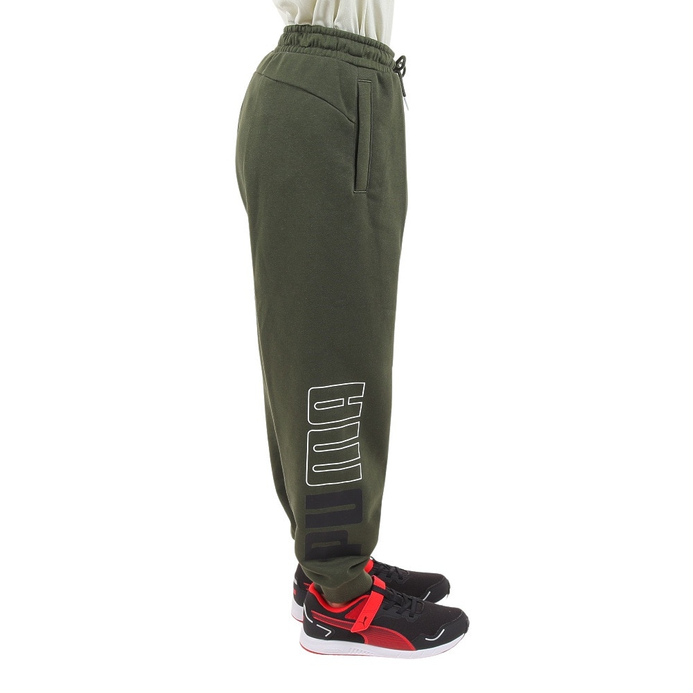 プーマ（PUMA）（キッズ）キッズ ボーイズ PUMA POWER カラーブロック スウェットパンツ 678563 31 GRN