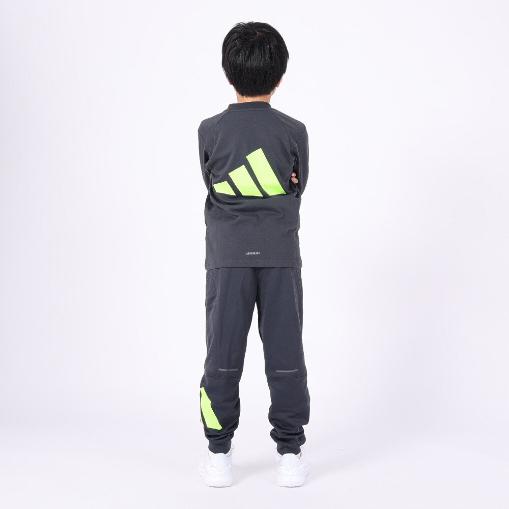 アディダス（adidas）（キッズ）ジュニア トレーニング エッセンシャルズ ウォーム ロゴ レギュラーフィット カフパンツ IKS31-IK4651