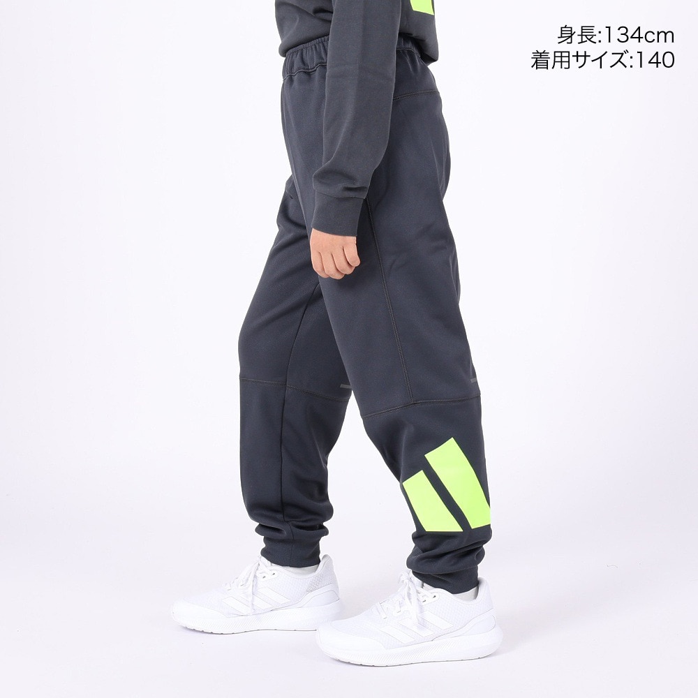 アディダス（adidas）（キッズ）ジュニア トレーニング エッセンシャルズ ウォーム ロゴ レギュラーフィット カフパンツ IKS31-IK4651