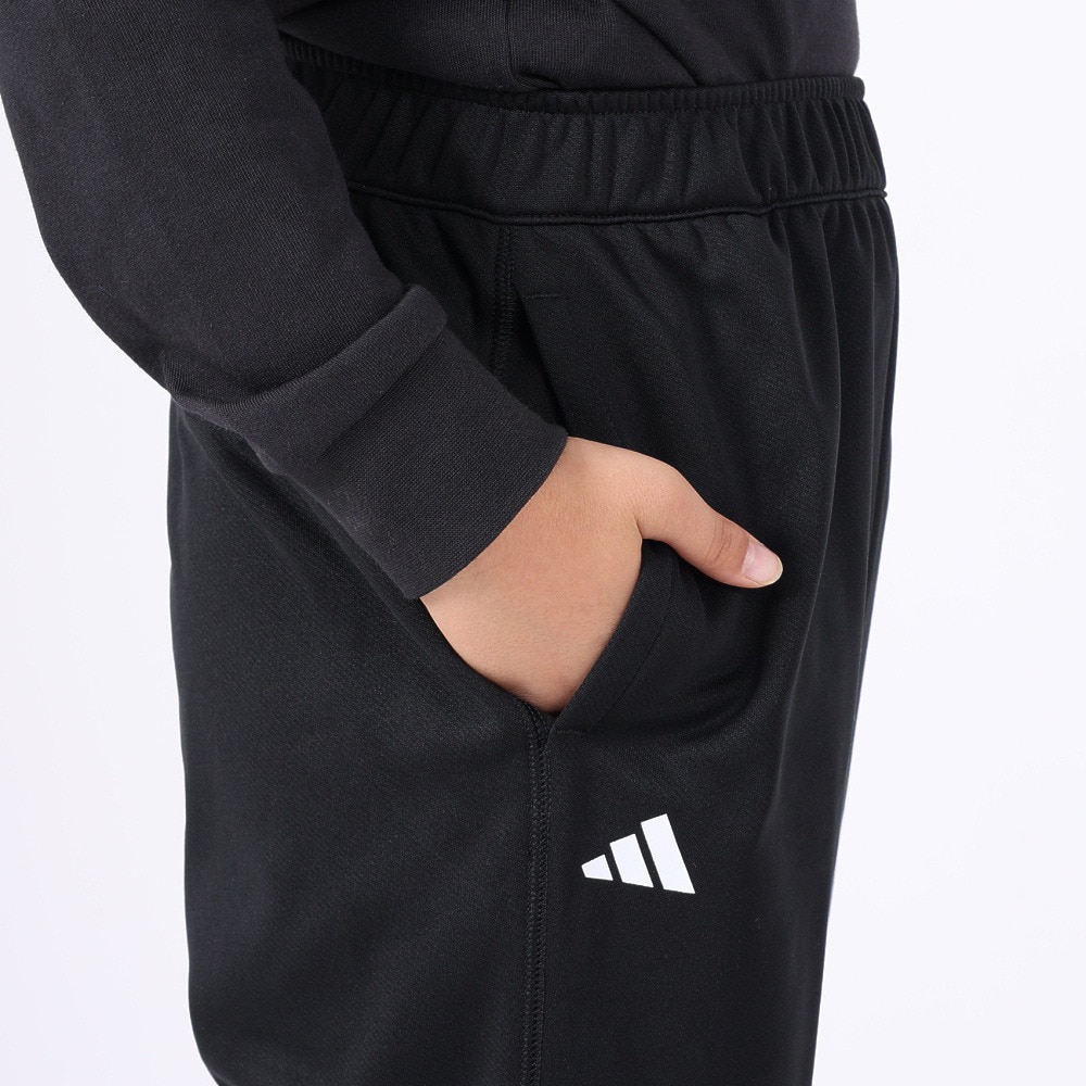 アディダス（adidas）（キッズ）ジュニア トレーニング エッセンシャルズ ウォーム ロゴ レギュラーフィット カフパンツ IKS31-IK4652
