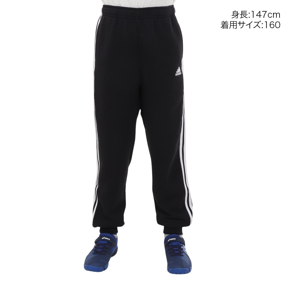 アディダス（adidas）（キッズ）ジュニア エッセンシャルズ プラス スリーストライプス フレンチテリー カフパンツ KWF32-JE1707