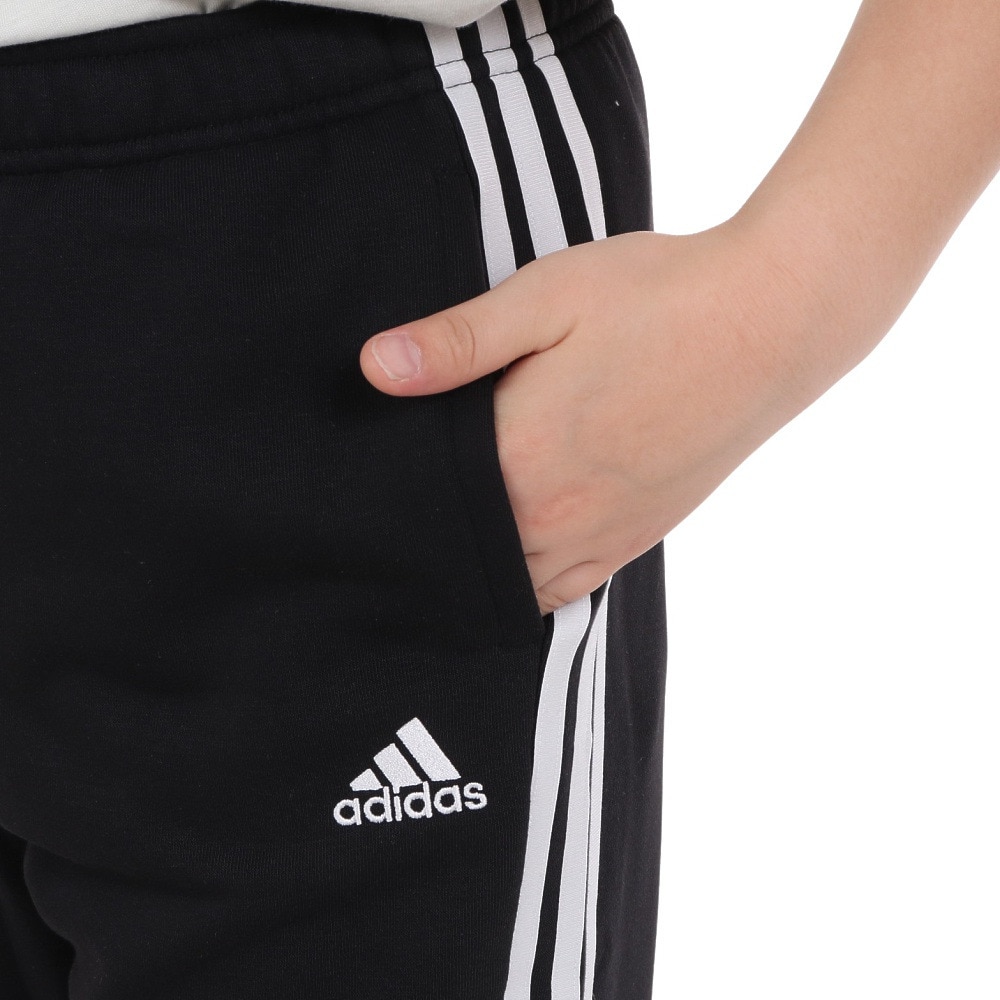 アディダス（adidas）（キッズ）ジュニア エッセンシャルズ プラス スリーストライプス フレンチテリー カフパンツ KWF32-JE1707