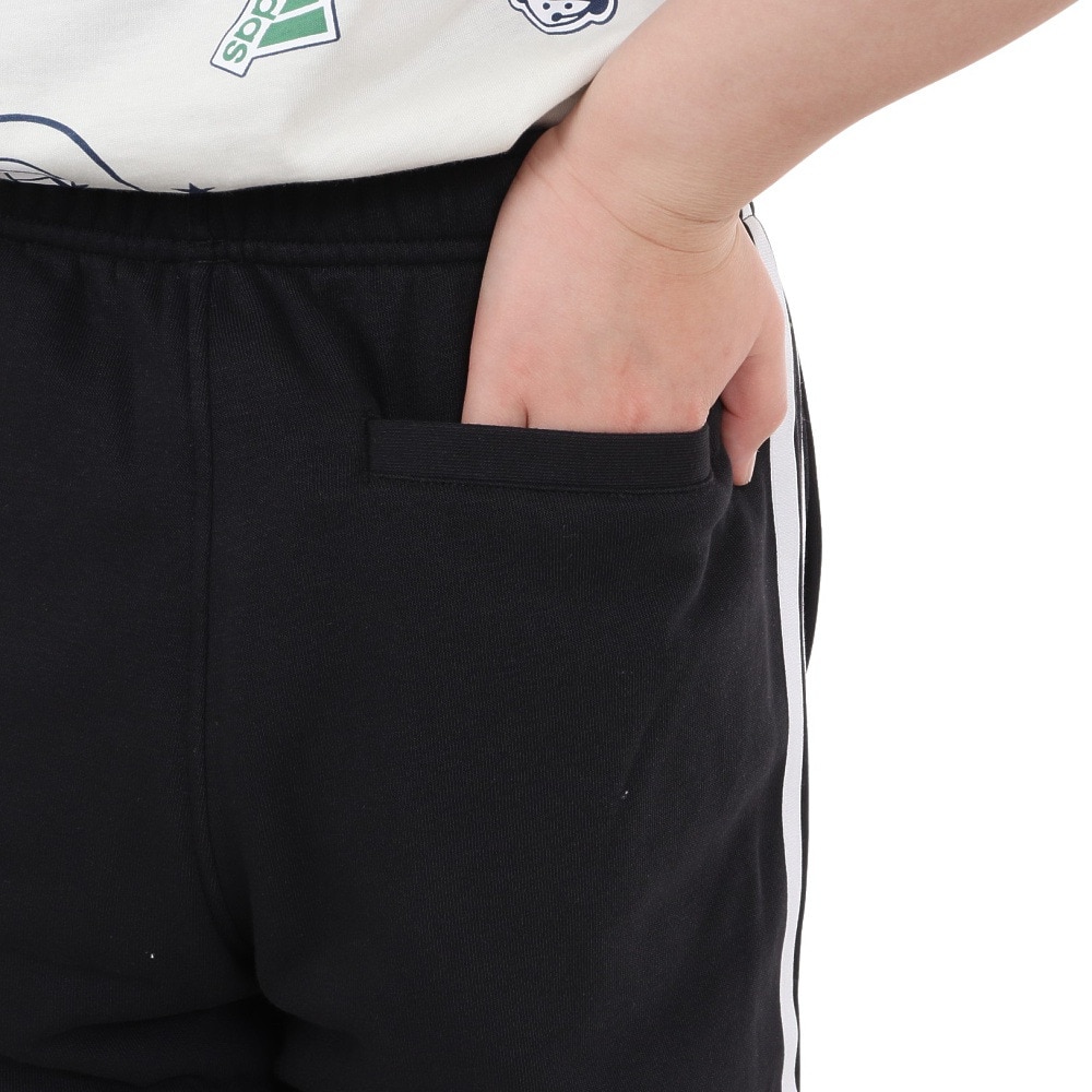 アディダス（adidas）（キッズ）ジュニア エッセンシャルズ プラス スリーストライプス フレンチテリー カフパンツ KWF32-JE1707