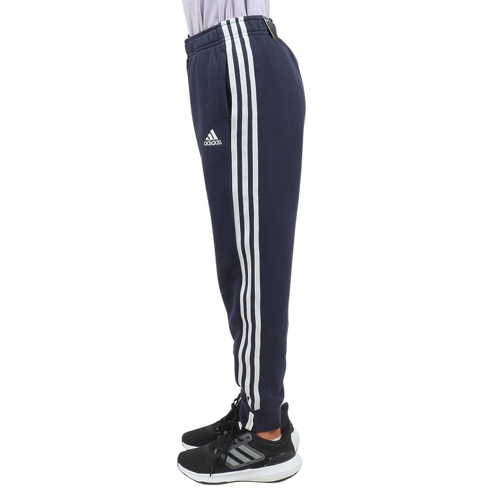 アディダス（adidas）（キッズ）ジュニア エッセンシャルズ プラス スリーストライプス フレンチテリー カフパンツ KWF32-JE1708