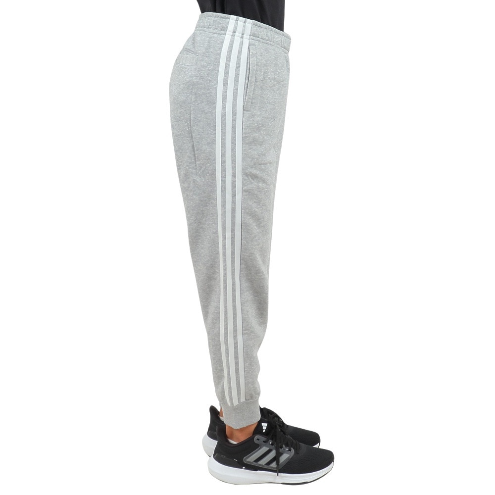 アディダス（adidas）（キッズ）ジュニア エッセンシャルズ プラス スリーストライプス フレンチテリー カフパンツ KWF32-JE1709