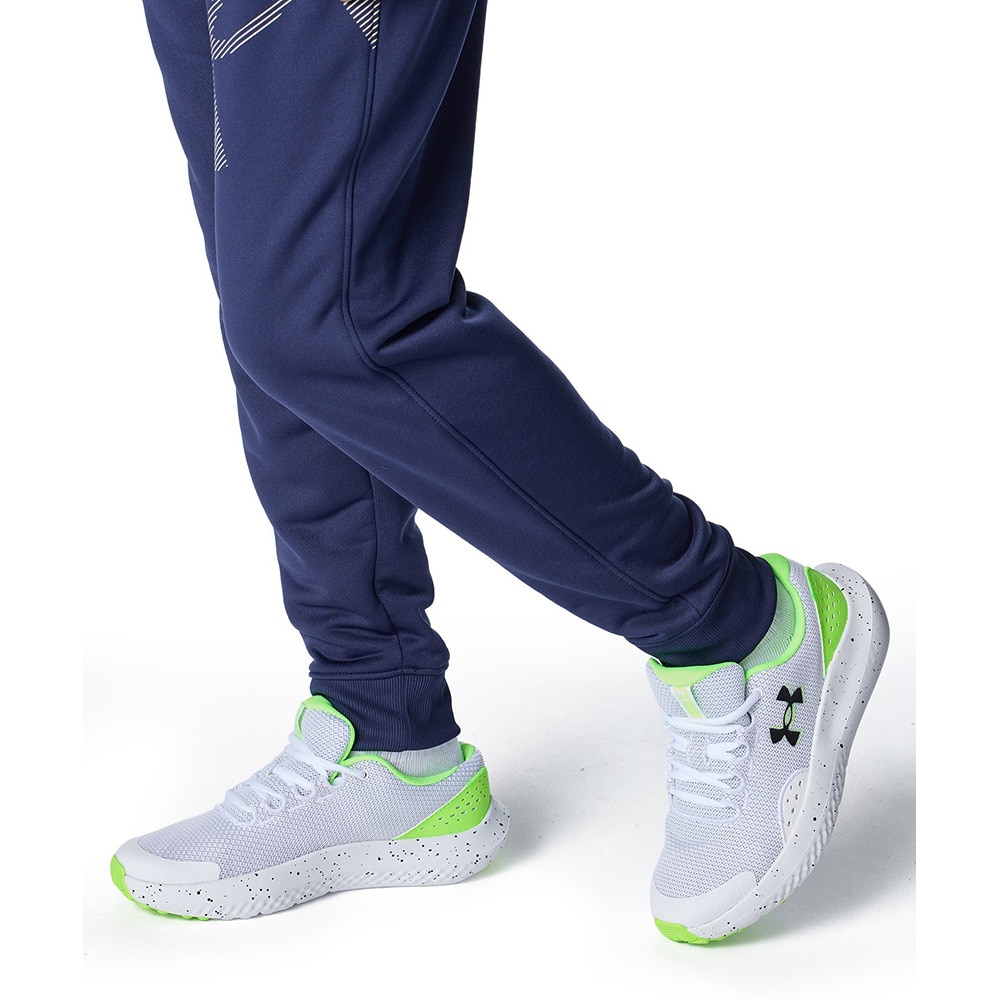 アンダーアーマー（UNDER ARMOUR）（キッズ）テックテリー ビッグロゴ ジョガーパンツ 6007818 410