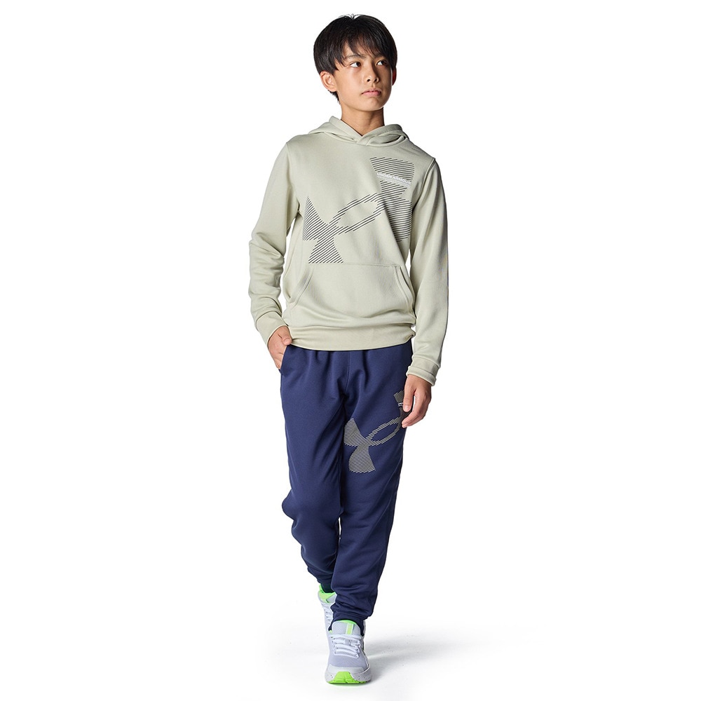 アンダーアーマー（UNDER ARMOUR）（キッズ）テックテリー ビッグロゴ ジョガーパンツ 6007818 410