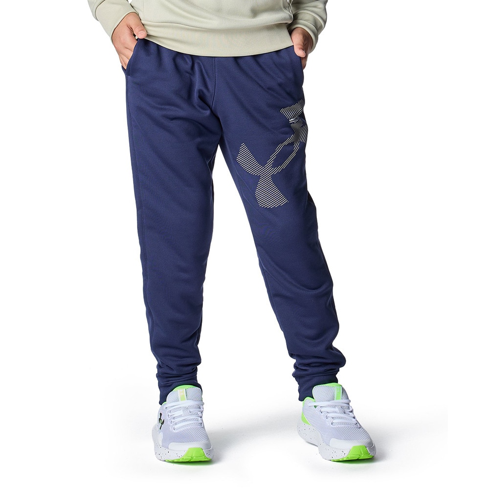 アンダーアーマー（UNDER ARMOUR）（キッズ）テックテリー ビッグロゴ ジョガーパンツ 6007818 410