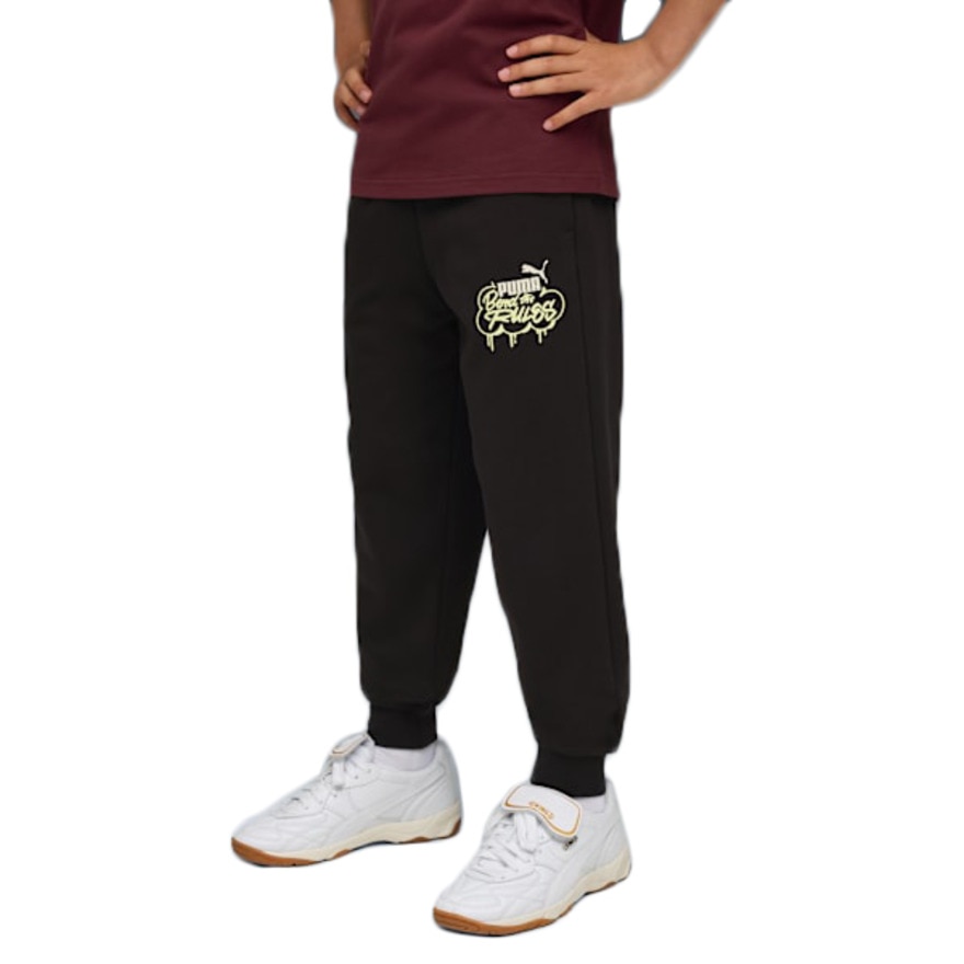 プーマ（PUMA）（キッズ）ミッド 90S スウェットパンツ 691164 01 BLK