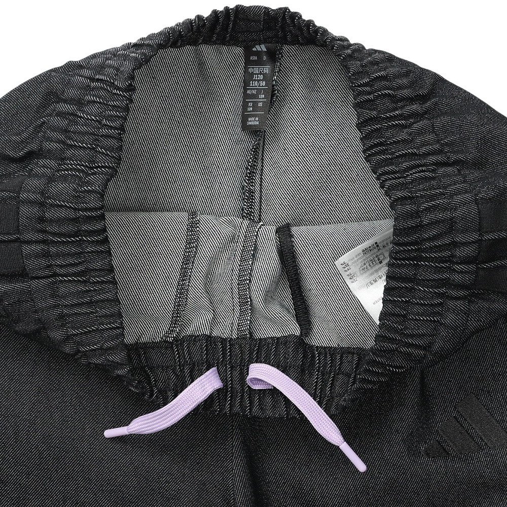 アディダス（adidas）（キッズ）キッズ ガールズ ストレッチ デニム ルーズフィット ワイドパンツ HG735-JZ8670