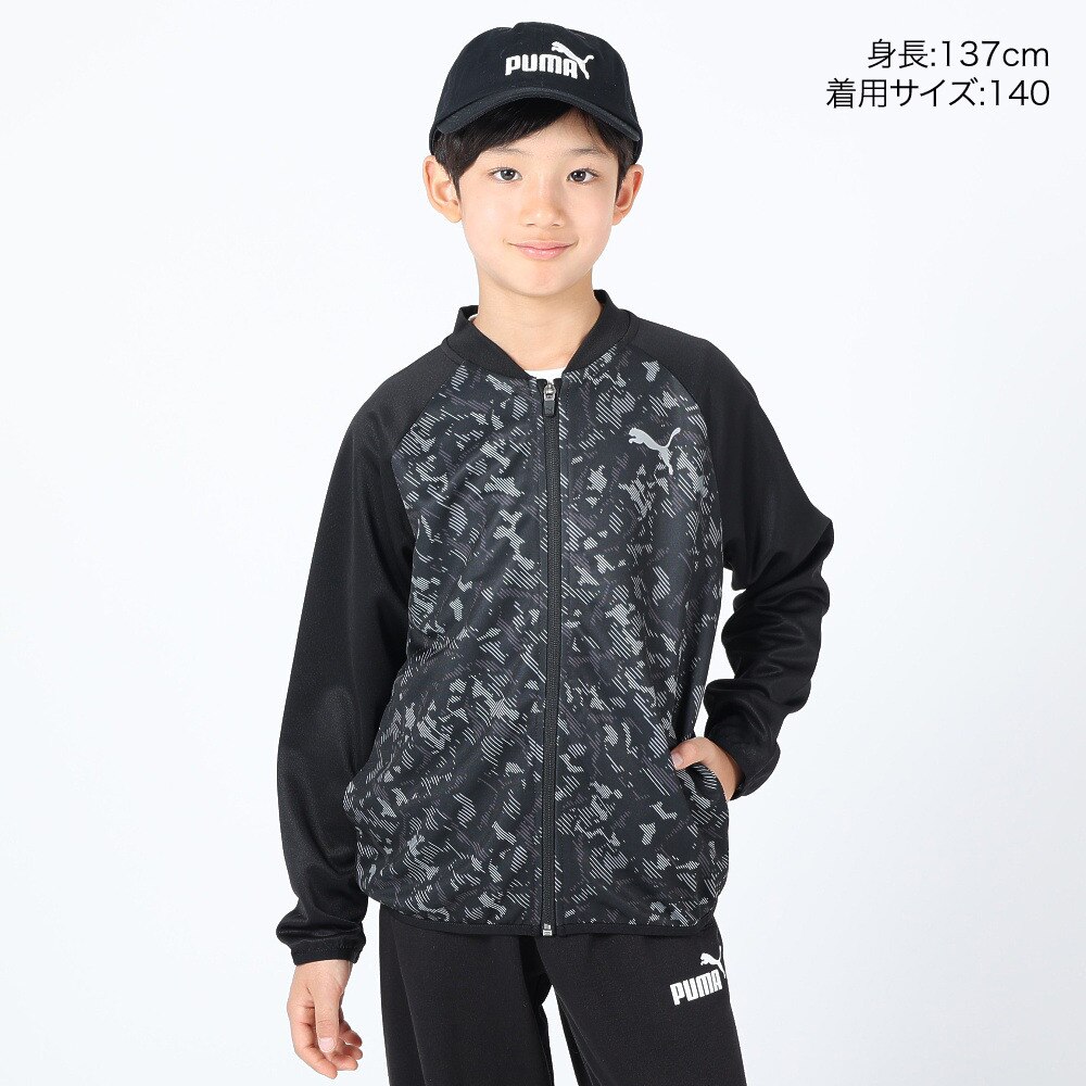 プーマ（PUMA）（キッズ）長袖 ジャージ キッズ ACTIVE SPORTS ポリ ジャケット 678547 01 BLK