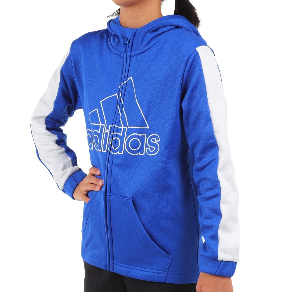 アディダス　adidas フワフワパーカー　ジャンパー　160cm キッズ