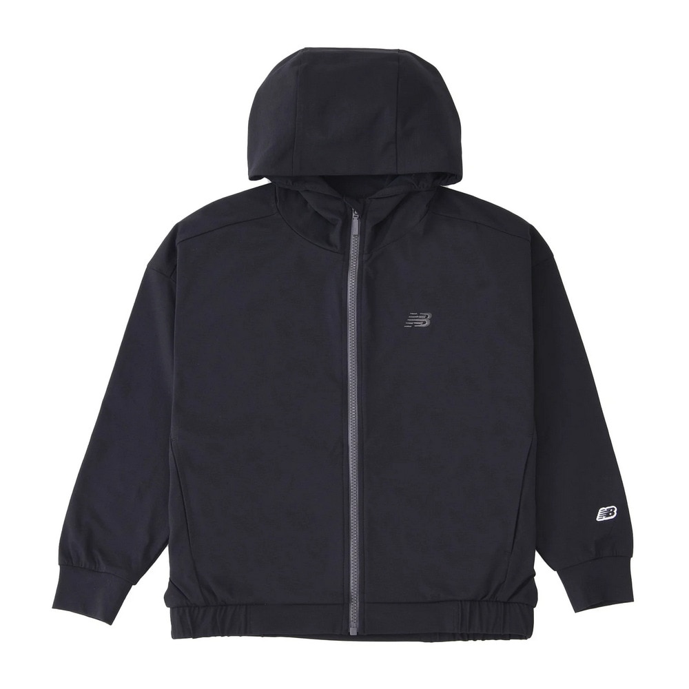 ニューバランス（new balance）（キッズ）UVアクティブ フルジップ 長袖 フーディ ABJ45500BK