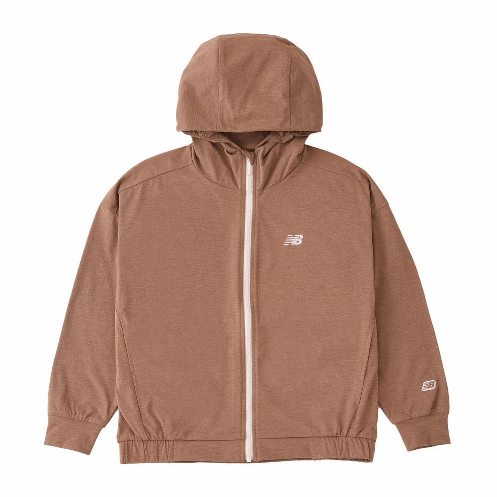 ニューバランス（new balance）（キッズ）UVアクティブ フルジップ 長袖 フーディ ABJ45500GIN