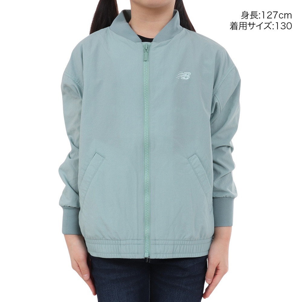 ニューバランス（new balance）（キッズ）ボンバージャケット 裏なし ABJ45056SAM