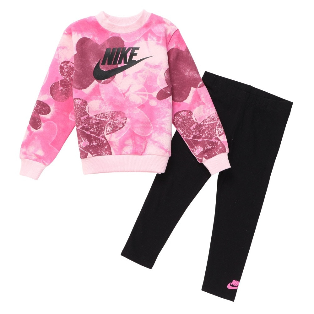 ナイキ（NIKE）（キッズ）トレーナー 上下セット キッズ CREW LEGGING SET 26L065-023