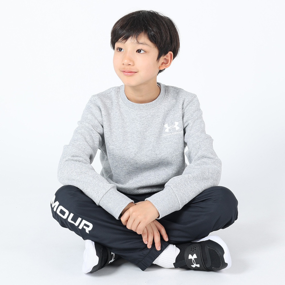 アンダーアーマー（UNDER ARMOUR）（キッズ）ジュニア エッセンシャルフリース クルー 1380380 011