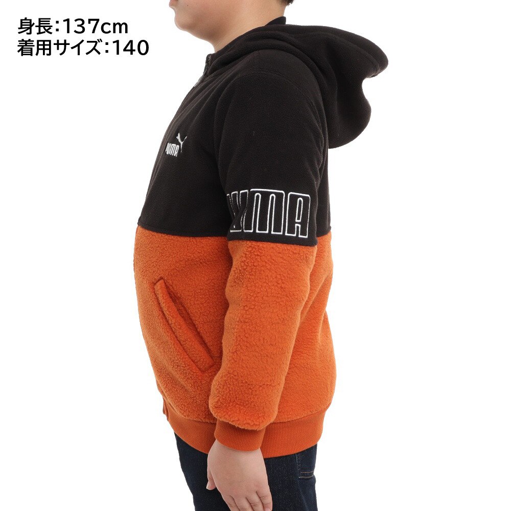 プーマ(PUMA)(キッズ)POWER ウインタージャケット 672678 64 BWN ... 14.キッズサイズ120cm PUMAパーカー スエット 15点セット