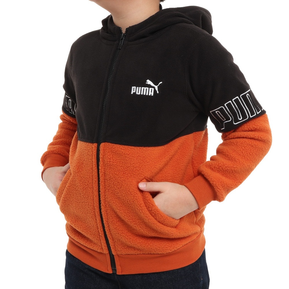 プーマ(PUMA)(キッズ)POWER ウインタージャケット 672678 64 BWN ... 14.キッズサイズ120cm PUMAパーカー スエット 15点セット
