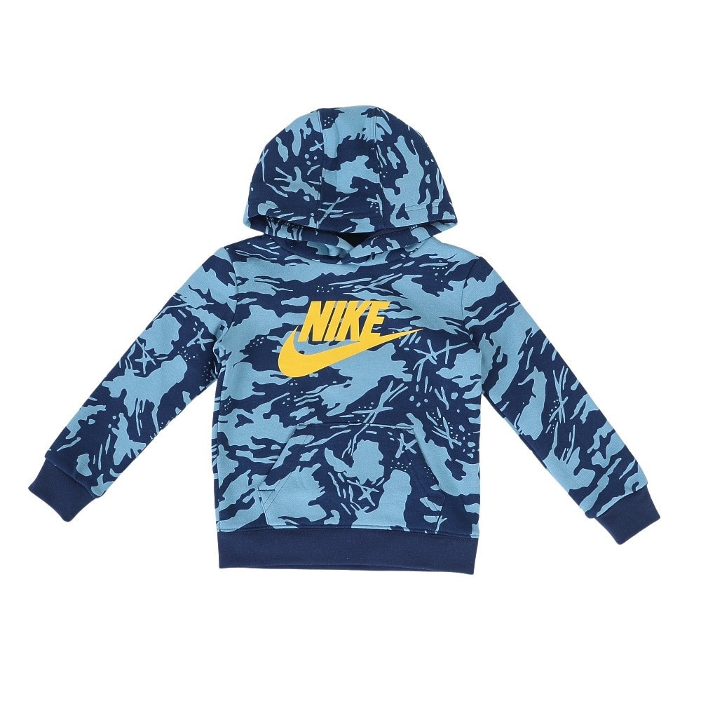 ナイキ（NIKE）（キッズ）ボーイズ NSW CAMO FLC プルオーバー 76J809-U3E 