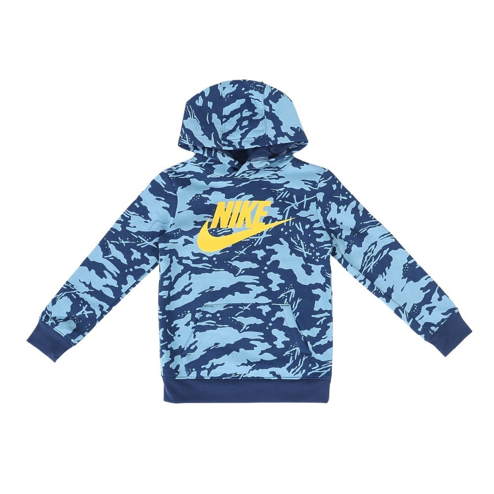 ナイキ（NIKE）（キッズ）キッズ B NSW CLUB CAMO FLC プルオーバー 86J809-U3E 