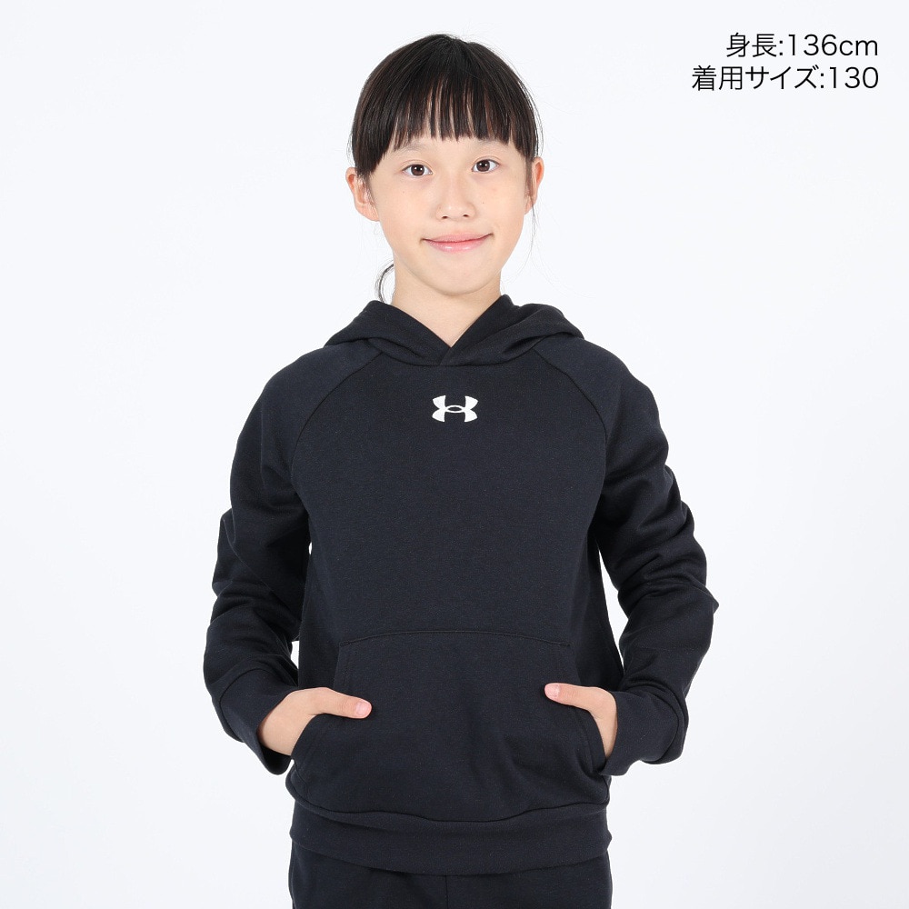 アンダーアーマー（UNDER ARMOUR）（キッズ）ジュニア ライバルフリース フーディー 1379792 001