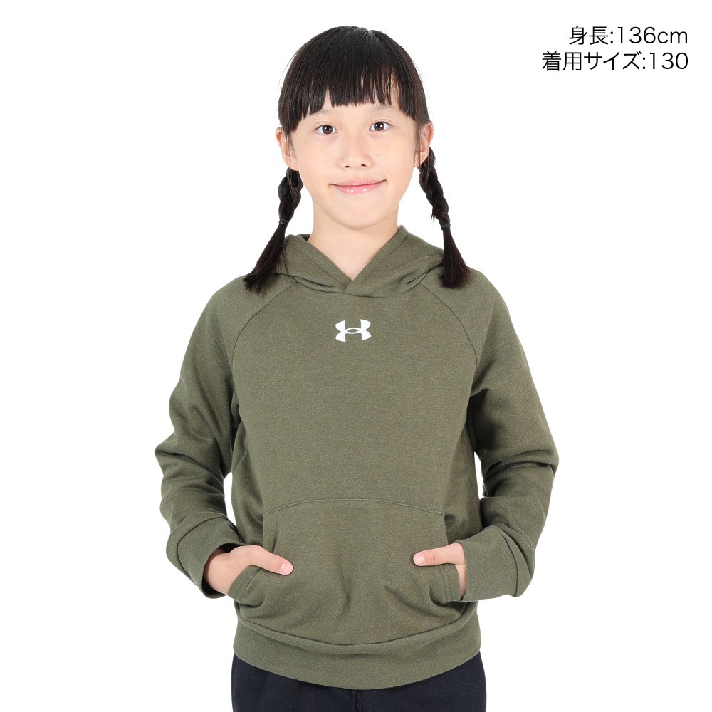 アンダーアーマー（UNDER ARMOUR）（キッズ）ジュニア ライバルフリース フーディー 1379792 390