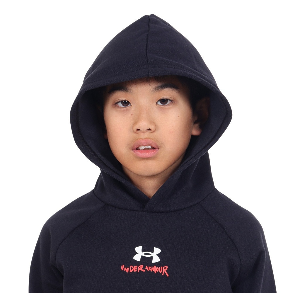 アンダーアーマー（UNDER ARMOUR）（キッズ）ジュニア ライバルフリース グラフィック フーディー 1379797 001