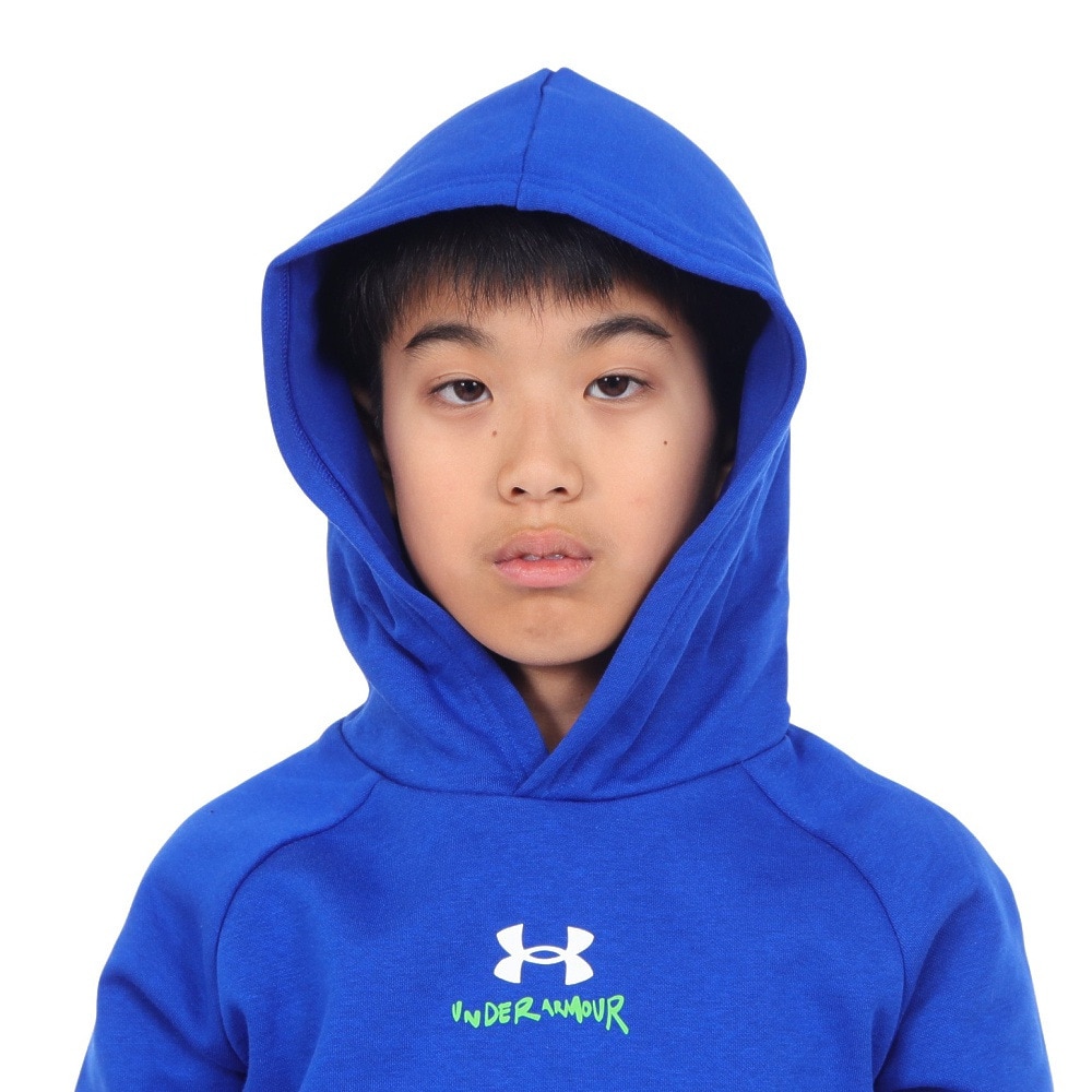 アンダーアーマー（UNDER ARMOUR）（キッズ）ジュニア ライバルフリース グラフィック フーディー 1379797 400