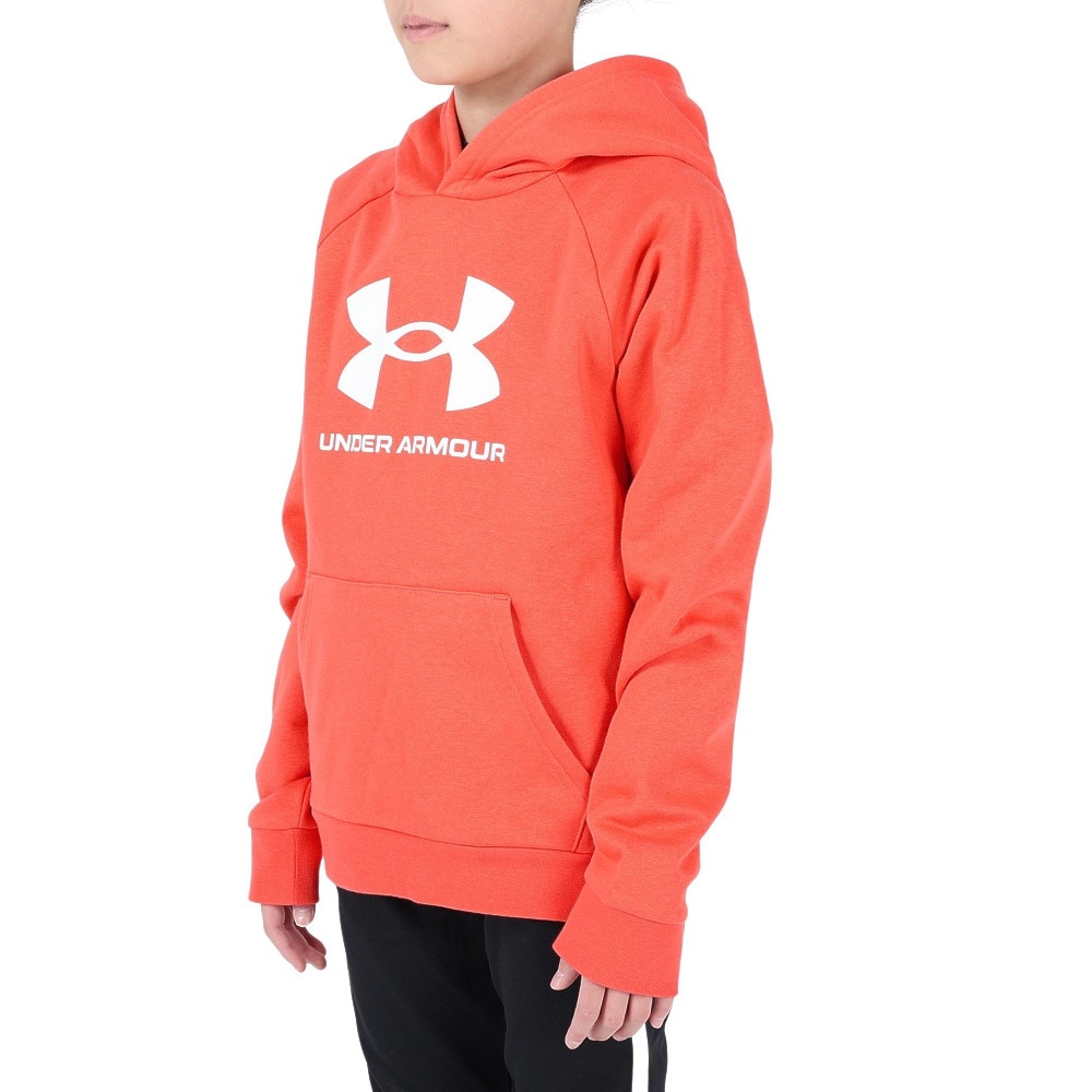 アンダーアーマー（UNDER ARMOUR）（キッズ）ジュニア ライバルフリース ビッグロゴ フーディー 1379791 690