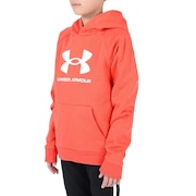 アンダーアーマー（UNDER ARMOUR）（キッズ）ジュニア ライバルフリース ビッグロゴ フーディー 1379791 690