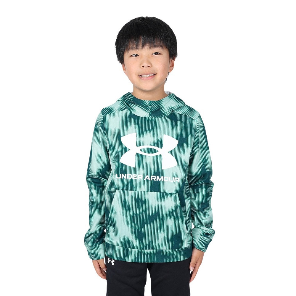 アンダーアーマー（UNDER ARMOUR）（キッズ）アーマーフリース プリント ビッグロゴ フーディー 1381173 361