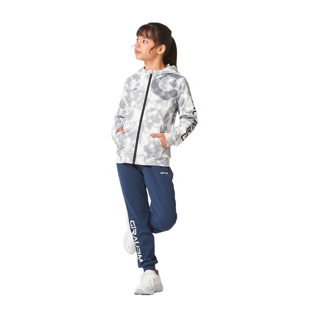 ジローム（GIRAUDM）（キッズ）ジュニア BRUSHED フリース ジャケット SW5F0017-TR862-GRDSH WHT