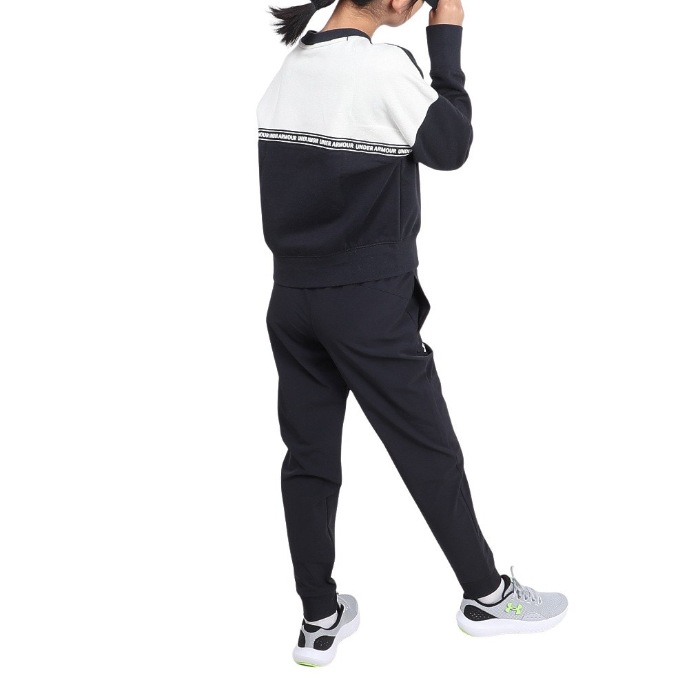アンダーアーマー（UNDER ARMOUR）（キッズ）ジュニア ガールズ スポーツスタイル フリース クルーシャツ 1348201 BLK/WHT AT オンライン価格