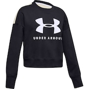 (キッズ)ジュニア ガールズ スポーツスタイル フリース クルーシャツ 1348201 BLK/WHT AT オンライン価格