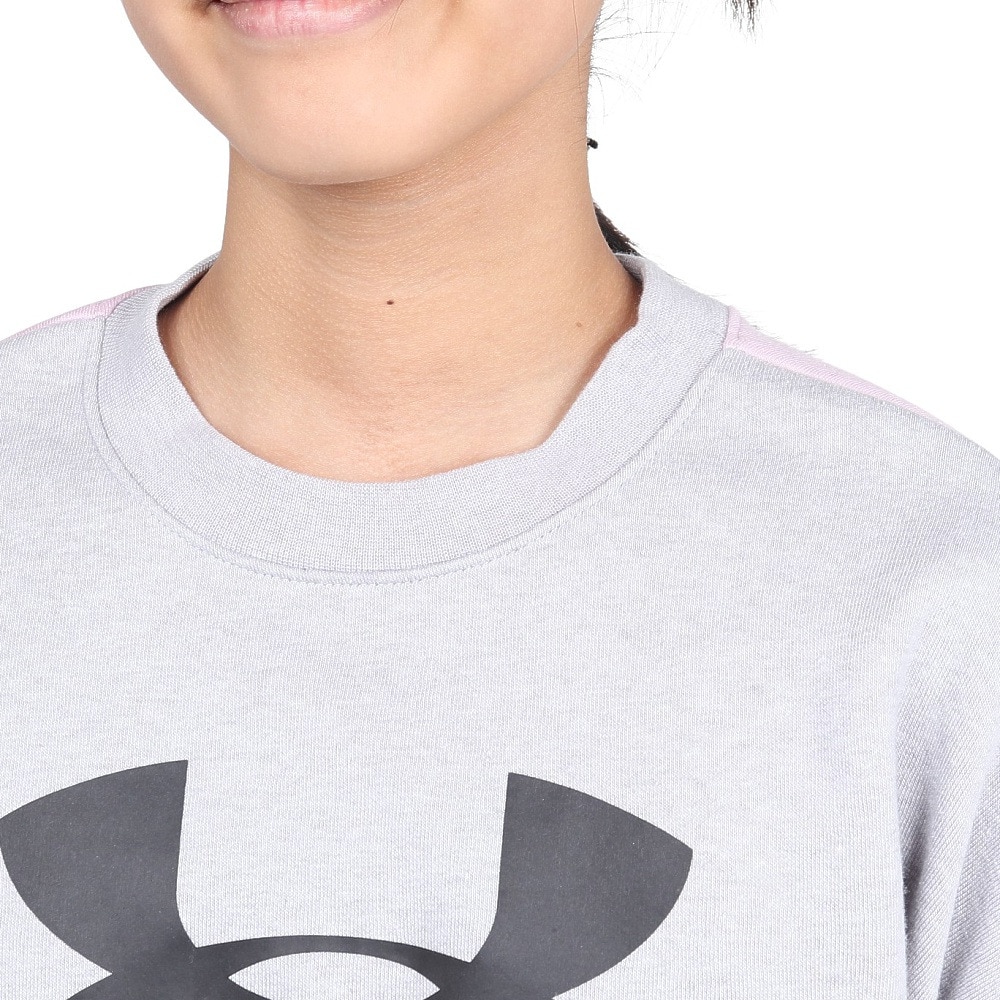 アンダーアーマー（UNDER ARMOUR）（キッズ）【オンライン限定特価】ジュニア ガールズ スポーツスタイル フリース クルーシャツ 1348201 MRH/BLK AT