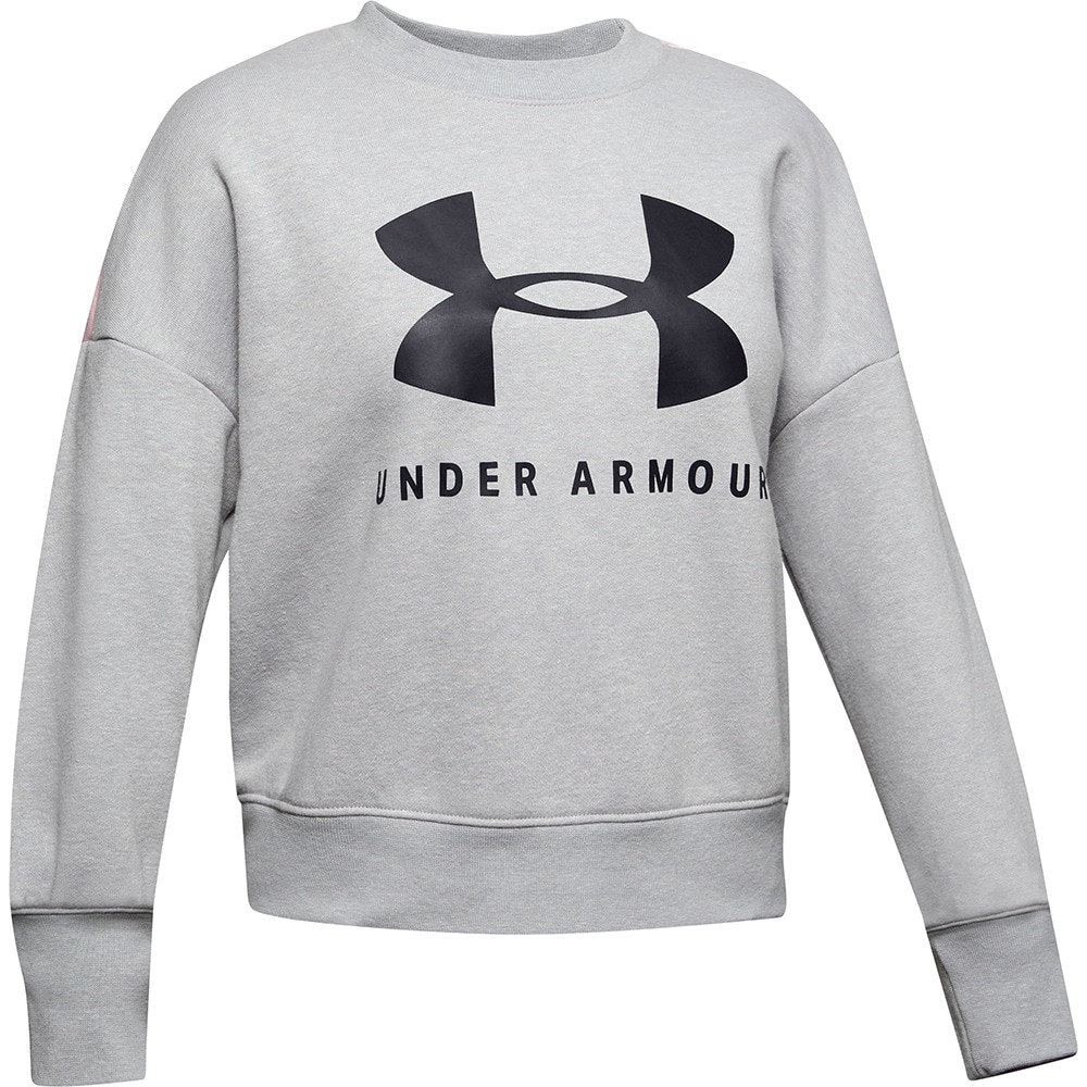 アンダーアーマー（UNDER ARMOUR）（キッズ）【オンライン限定特価】ジュニア ガールズ スポーツスタイル フリース クルーシャツ 1348201 MRH/BLK AT