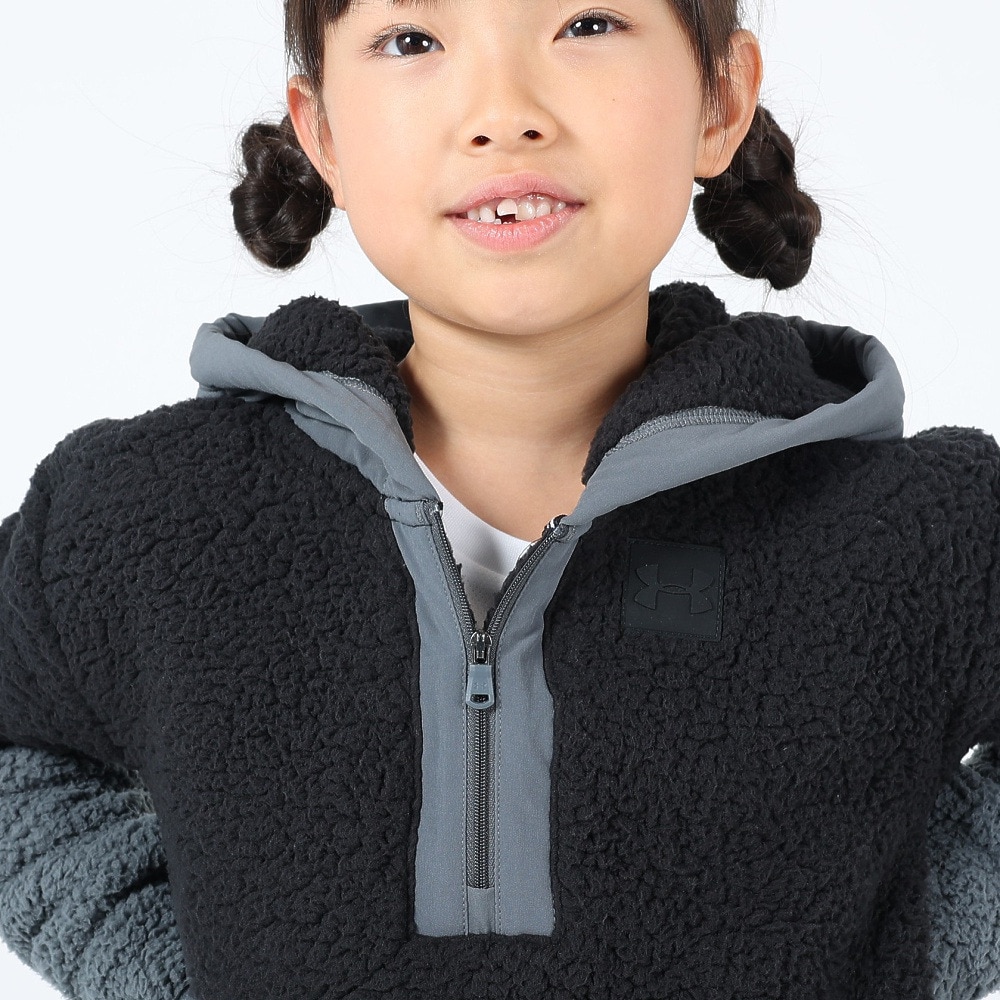 アンダーアーマー（UNDER ARMOUR）（キッズ）シェルパ 1/2 ジップフーディー 1366771 001