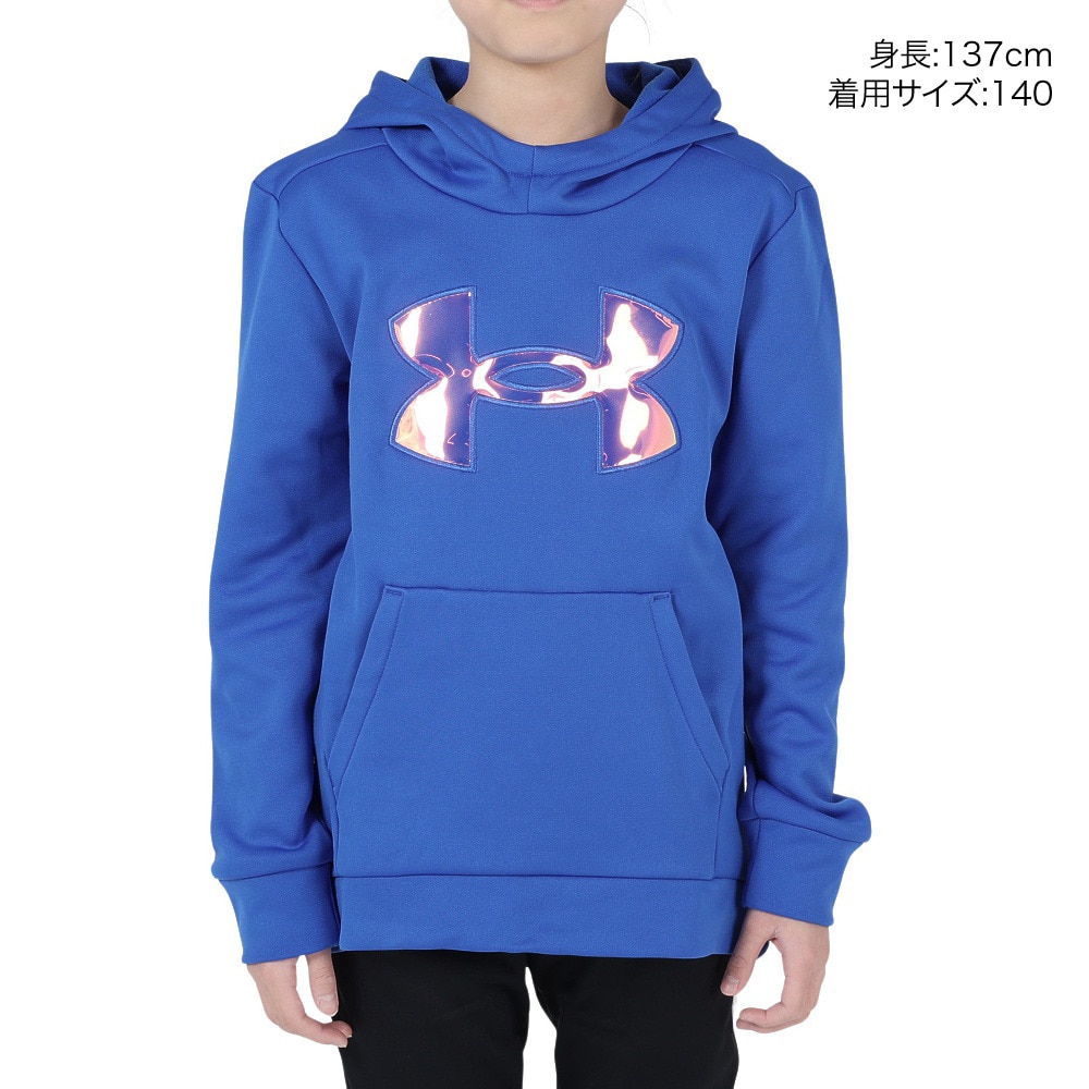 アンダーアーマー（UNDER ARMOUR）（キッズ）ジュニア ライバルフリース イリデセント フーディー 1375229 400