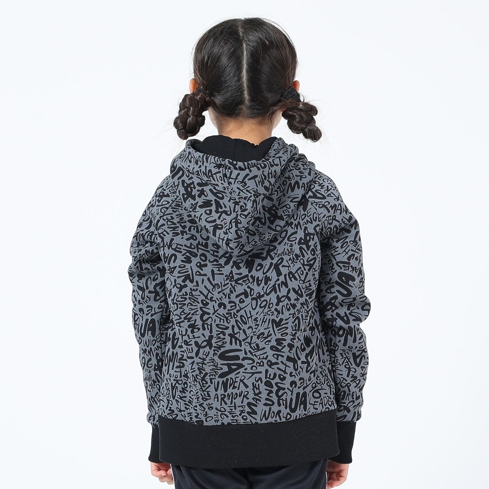 アンダーアーマー（UNDER ARMOUR）（キッズ）ジュニア ライバルフリース プリント フーディー 1379520 001