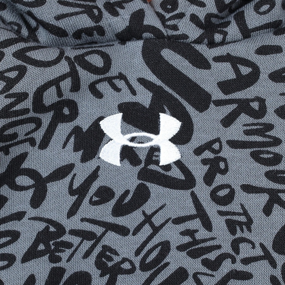 アンダーアーマー（UNDER ARMOUR）（キッズ）ジュニア ライバルフリース プリント フーディー 1379520 001
