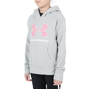 アンダーアーマー（UNDER ARMOUR）（キッズ）ジュニア ライバルフリース ビックロゴプリント フィル フーディー 1381678 011